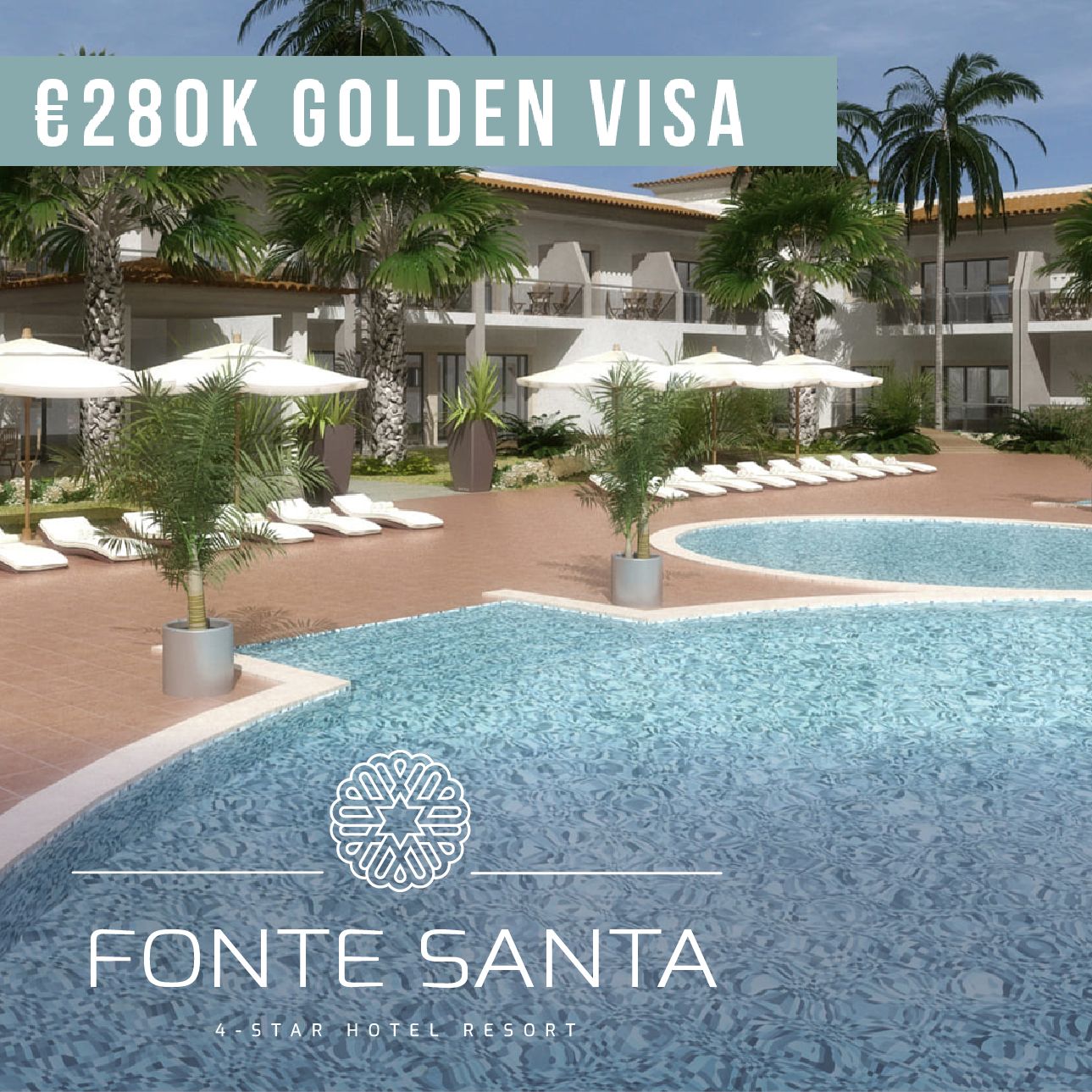 280K Portugal Golden Visa, Fonte Santa Resort